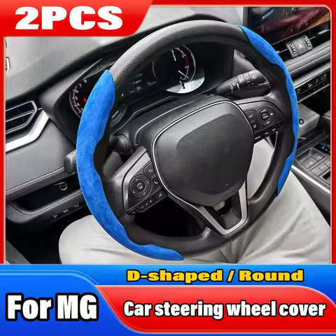 2PCS Non-Slip Car Steering Wheel Cover For MG Zs Mg3 Hybrid Luxury Mg4 Mulan Hs 5 6 Hector Gt Zt 4 E