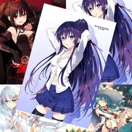 hiasan dinding ruang tamu poster Poster Pertempuran Dating Dua Dimensi Ice Yagawa Sito Tokino Tokiza