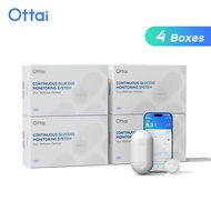 4 Boxes Ottai M8 CGM Continuous Glucose Monitor No Finger Pricking Glucose Meter Glucose Monitoring 