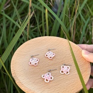 【花蕾】 316L醫療鋼蕾絲珍珠耳環(三款可選)