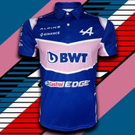 Formula 1 Team Alpine F1 Team Shirt / Baju Microfiber Jersi / Baju Jersey T-shirt / Tshirt Jersey