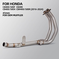 For Honda CBR500R CB500F CB500X CBR400R CB400F CB400X 2016-2024 Motorcycle Exhaust Modify Manifold