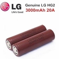 /100% Original LG HG2 3000mah 20A 18650 bateri bateri boleh dicas semula tinggi untuk E & E AWT Coil