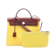 【二手】愛馬仕 HERMES 手提包 Herbag Zip PM萊姆帆布皮革 Herbag Zip PM萊姆女士二手 B