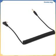 [LsxmzMY] 3.5mm to Male  Sync Cable with Screw   Studio Lightinging - Spring Cord 1.1.28ft (34-100cm