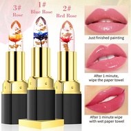 Yanqina Flower Jelly Lipstick Temperature Color Changing Color Changing Long-lasting Lip J8w0
