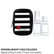 Sephora Pouch With 2 Travel Size Bottles