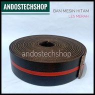 MESIN Black Conveyor Canvas 6" x 6 Ply | Red Strip Machine BandTALI | Black Canvas Belt Les Merah