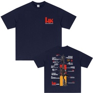 Mens Graphic in Heckler & Koch HK416 T-Shirt 100% Cotton Sweat Wicking Breathable High Quality Casua