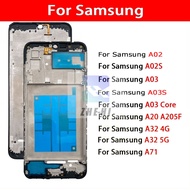 For Samsung Galaxy A02S A03 Core A20 A32 4G 5G A71 New LCD Front Frame Replacement Parts