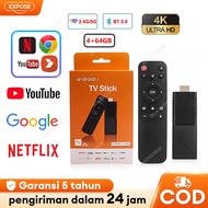 TV Stick 4K Stick Android TV Stick Ram 4GB Rom 64GB Unlock Android Google Assistant/Netflix/YouTube