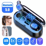 F9 TWS V5.0 Wireless Earphone Headphone Touch Control Earphone Stereo Sport Headset LED Display