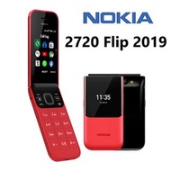 Original Unlocked Nokia 2720 Flip 2019 4G LTE Dual SIM 1500mAh FM Radio MP3 MP4  WIFI Bluetooth English keyboard Mobile Phone