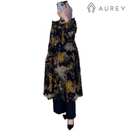 Oneset long tunik wanita nadira setelan midi wanita setelan celana long tunik busui friendly setelan