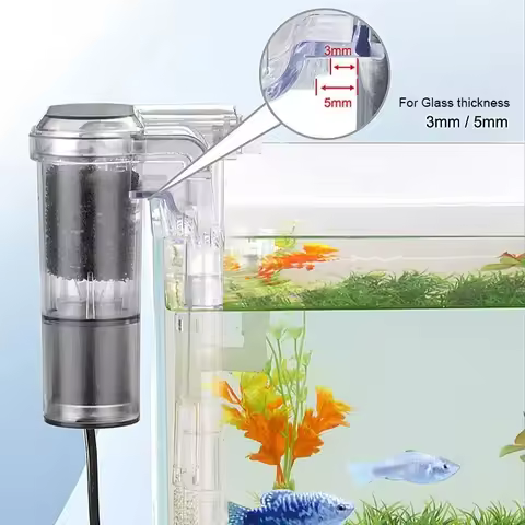 New Suspended Filter for Fish Tanks Mini Filter USB 2.5W 250H/L Suitable for Fish Tanks Below 30cm A