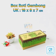 (Isi 25pcs) Dus Box Roti Gembong 20x10x7 / Box Dus Roti Sobek / Dus Kotak Kardus Roti Bakar Bandung