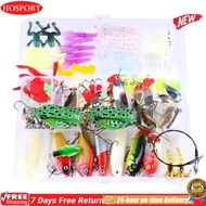 Fishing Lure Set Soft and Hard Bait Set Gear with Box Artificial Soft Baits Set Bait Tackle Kit Fish