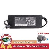 Original A10-090P3A CHICONY Laptop AC Adapter Adaptor 19V 4.74A 90W Power Supply A090A076L Notebook 