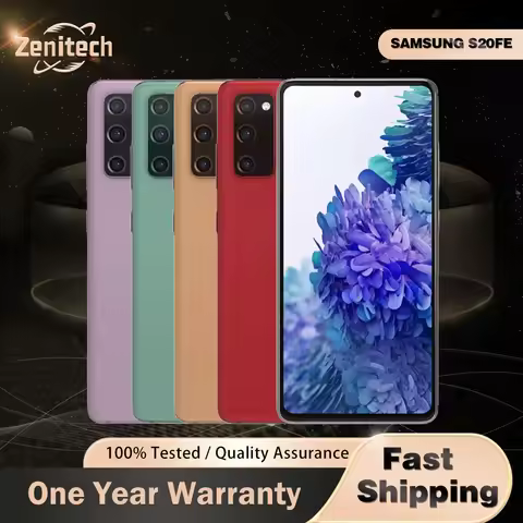 Original Samsung Galaxy S20FE s20 fe G781V mobile phone 6.5'' 6GB RAM 128GB ROM 12MP+8MP+32MP Snapdr