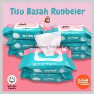 MATA Non-Alcoholic Cat Dog Rabbit Wet Tissue 80 Sheets Non-Alcoholic Baby Wet Tissue Animal Wet Tiss