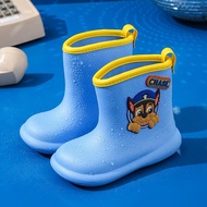 PAW Patrol Lightweight Rain Boots with Easy-On Handles for Toddlers and Kids Chase Skye