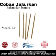 Coban jala ikan | alat jahit jaring dari bambu