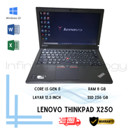 Laptop Lenovo X250 Thinkpad Second Ram 8 Gb Ssd Sata 256 Gb