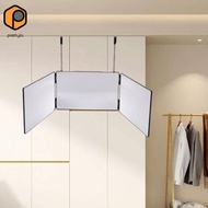 [prettyia] 3 Way Mirror for Men and Women Folding Trifold Mirror with Telescoping Hooks