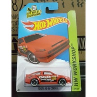 Hotwheels Toyota AE-86 Corolla (Red) *sporty *racing *oldschool *vintage