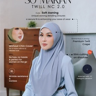 HEGIRA SO-MARJAN TWILL NC 2.0 | PLAIN SLIP ON (INSTANT HIJAB) >> DAILY COMFORT