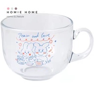 Homie Home ถ้วย ถ้วยนม ถ้วยสีชา 500ml ถ้วยใส่อาหาร มินิมอล