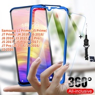 360 Degree Full Cover Phone Case For Samsung J7 Pro J5 Pro J3 Pro J7 Prime J5 Prime J2 Prime J8 2018 J6 2018 J4 2018 J7 2016 J5 2016 J2 2016 Case With Tempered Glass Cover Case