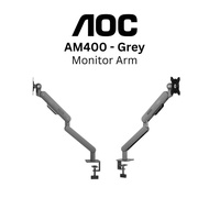 Aoc Am400 Single Monitor Arm For 17"- 34"" (Est 2-9kg) Vesa Mount 75 Or 100 Full Range Of Motion Wit