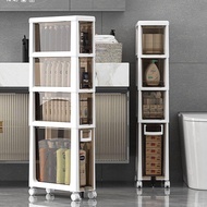 Bathroom slot storage cabinet Drawer type household toilet narrow slit Bathroom locker Toilet slot s