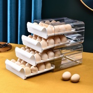 S/💖Two-Layer Drawer Type Egg Storage Box Crisper Refrigerator Drawer Type Egg Storage Box Factory Direct Sales One Piece