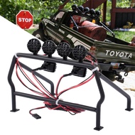 RC Metal Roll Cage Bucket with 6 LED Lights for 1/10 Axial SCX10 RC4WD D90 TF2