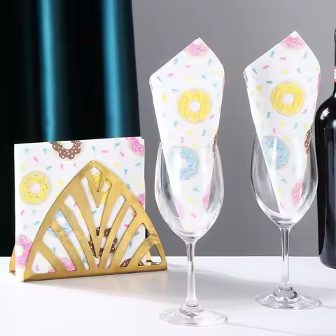 20pcs 33*33cm 2Ply New Colorful Napkins Food Grade Printed Paper Napkins Dessert Store Cake Store Do