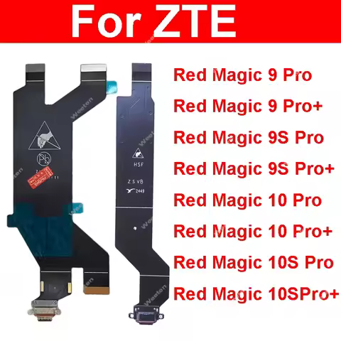USB Flex Cable For ZTE Nubia Red Magic 9 9S 10 10S Pro Plus Models NX769J NX789J Charging Port Flex 