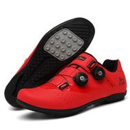 huas Men's bicycle shoes, flat nail MTB shoes SPD Cycling Shoes
