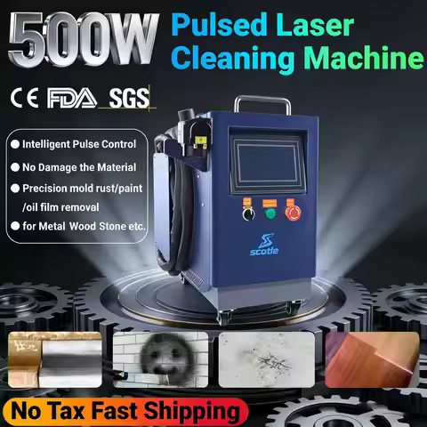 JPT 500W 5MJ Pulse Laser Cleaning Machine Professional Portable Laser Cleaner for Wood Metal Stone R
