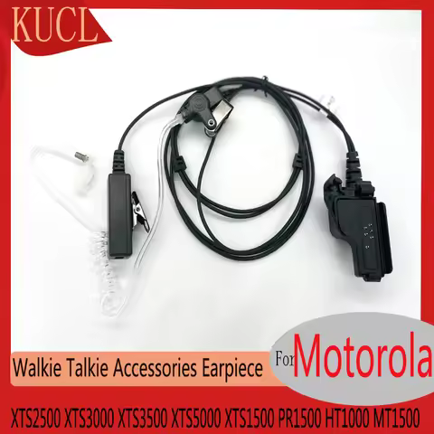 Single Wire Earpiece Headset for Motorola Walkie Talkie XTS2500,XTS3000,XTS3500,XTS5000,XTS1500,PR15
