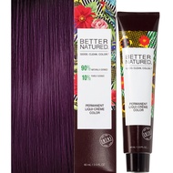 Permanent 3V Dark Plum Hair Color Dye - Naturally-derived, Vegan & 100% Gray Coverage that Lasts up 