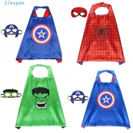 EXPEN Super Hero Figure Costumes Birthday Party Cartoon Hulk Aaptain America Cosplay Costume Costumes Cosplay Cloak Cape