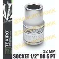 MATA Socket Wrench Bit Socket/ TEKIRO Socket/ 1/2" DR 6 PT 32 MM (32MM)