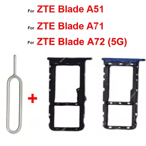 Sim Card Tray For ZTE Blade A51 A71 A72 5G SIM Card Tray Holder SIM Card Reader Holder Replacement