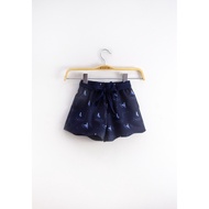 Lzzie Frozen II Swirls Shorts - Kids - Navy/White