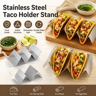 Wave-shaped Taco Holder Three-slot 3 Slots Taco Holder Rustproof Stainless Steel Taco Stand