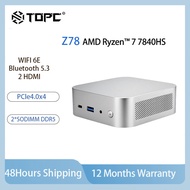 TOPC  AMD Ryzen™ 7 7840HS AMD Radeon 780M MINI PC DDR5 5600Mhz Windows WiFi 6 BT5.3