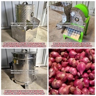 1 PAKET TIPE BESAR MESIN PEMROSES BAWANG GORENG MESIN PENGUPAS 10KG MESIN PERAJANG & MESIN PENGERING