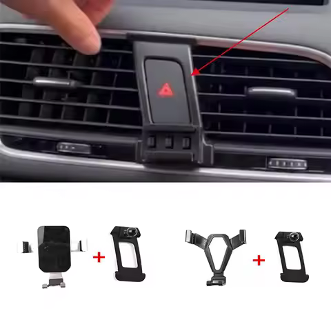 1Lot Plastic Material For 2013-2018 Audi Q3 8UB 8UG Special Car Phone Holder Fixed Bracket Stand Mob